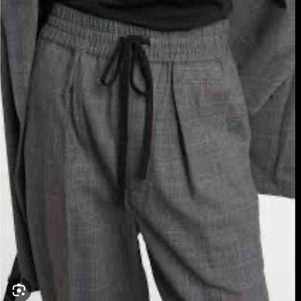 Isabel Marant Charcoal Checkered Trousers